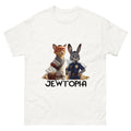 Jewtopia Zootopia parody dark humor shirt two Zootopia characters white front